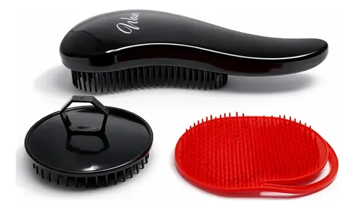 Set De Cepillos Para Cabello G.b.s Wave Desenredante Con Cer