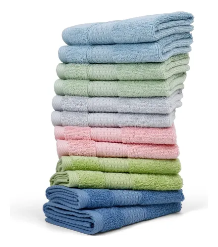 Toallitas Cleanbear Soft, 100% Algodón, Paquete De 12 Unidad