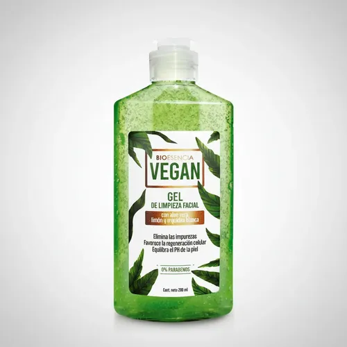 Gel Limpieza Facial Vegana Aloe Vera Limon Orquidea Blanca