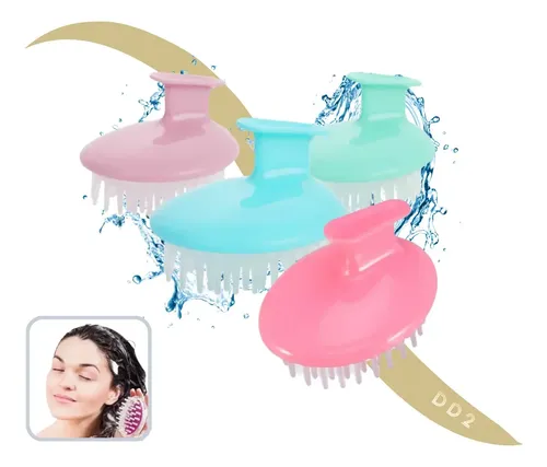 Cepillo Silicona Limpiador Masajeador De Cabello Shampoo