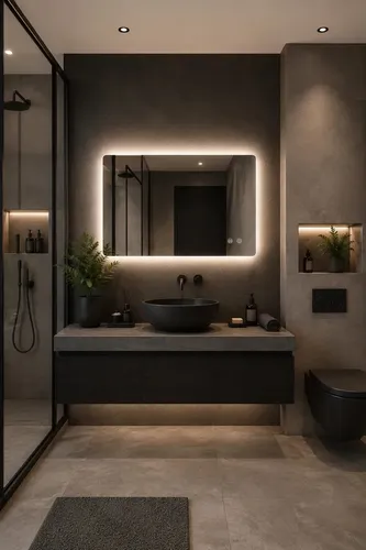 Espejo Led Rectangular Auron 50x70x2 (vertical / Horizontal) 3 Tonos De Luz Dimerizables Desempañador