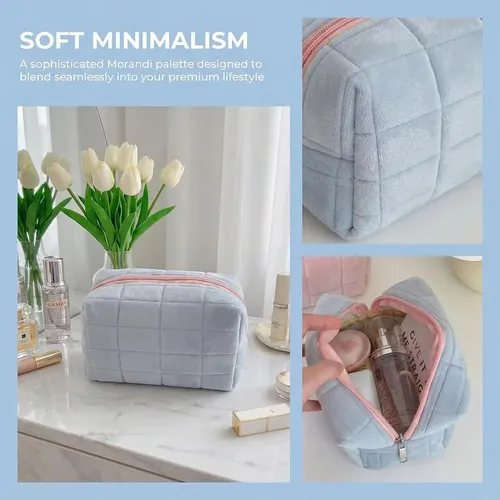 2pz Bolsa Cosmetiquera Maquillaje Lápicera Accesorio Regalo