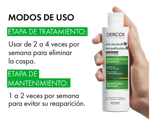 Shampoo Dermatológico Vichy Dercos Anti-caspa X 200 Ml