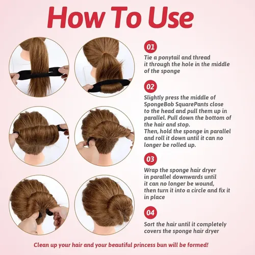 2 Piezas Hacedores De Moño De Cabello Ststr