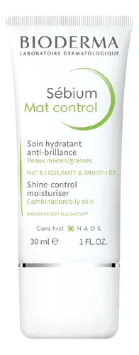 Crema Bioderma Sébium Mat Control X30ml Mixta A Grasa Día/noche