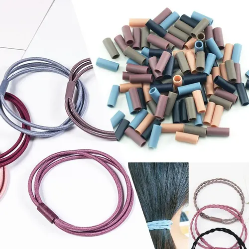 100 Tubos Para Bricolaje, Una Banda Elástica Para El Pelo