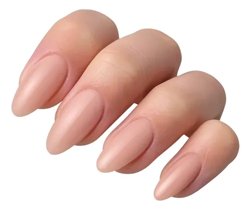 Uñas Falsas Nude De Almendra (24 Piezas)