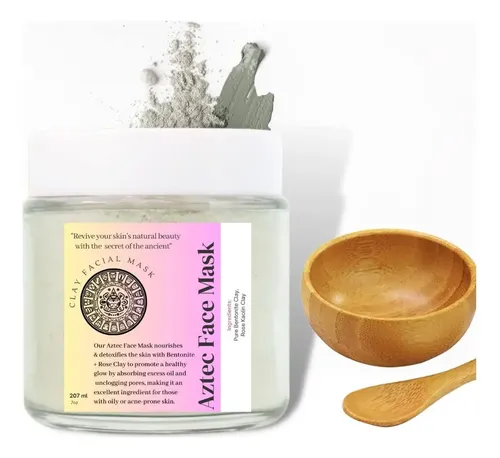 Mascarilla Facial De Arcilla Azteca Bentonita Orgánica 100g