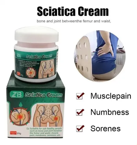 Crema Para Ciática Alivio De Dolor Lumbar Y Piernas 20g