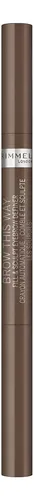 Rimmel Brow This Way Lápiz De Cejas Doble Punta 002