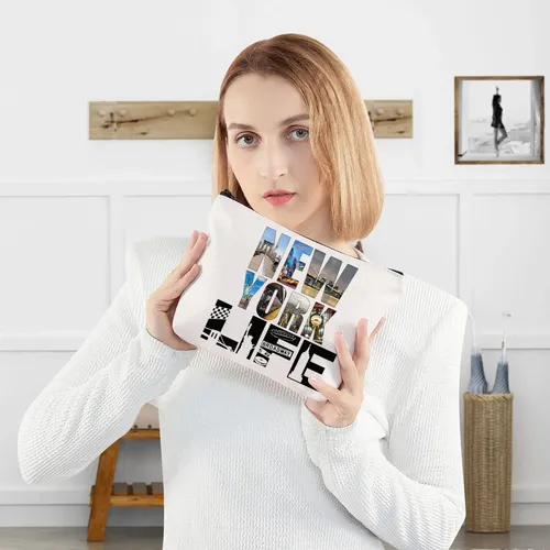 Bolso De Maquillaje Cosmético Wzmpa New York Life Para Mujer