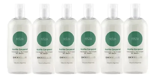 6 Aceites Corporal Para Masajes Relax Biobellus 250ml