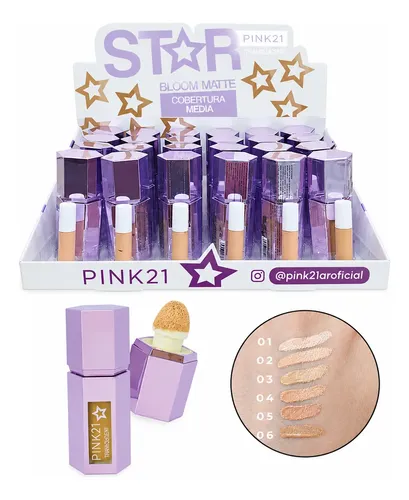 Base Maquillaje Liquida Matte Con Aplicador Esponja