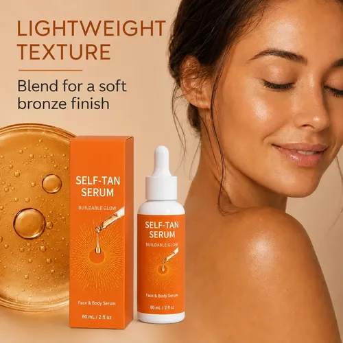 Gotas Autobronceadoras Para Rostro Naturales 2 Piezas