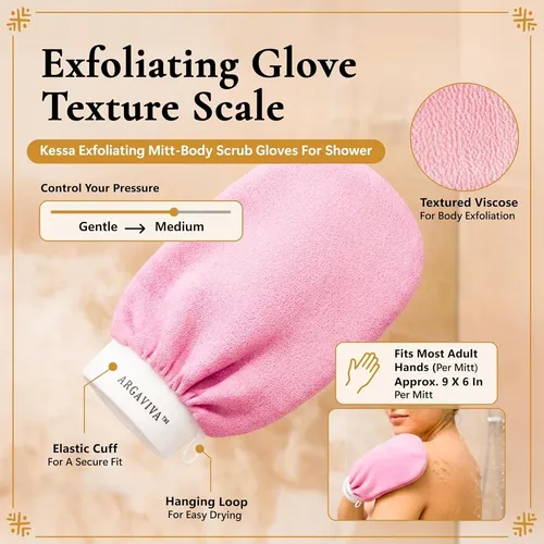 Guantes Exfoliantes Marroquíes Argaviva 2 Uds De Hammam