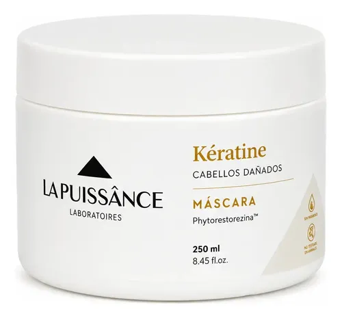 Máscara Capilar Keratina Hidrolizada X250g La Puissance Cabellos Dañados – Nutricion Brillo Suavidad Hidratacion – Uso Profesional Ideal Estetica Salon