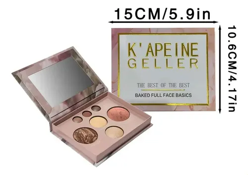 Paleta De Maquillaje 3 En 1: Contorno, Rubor, Sombra De Ojos