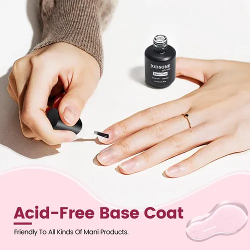 Base Coat Gel Jodsone 15ml Esmalte Uñas Brillante Secado