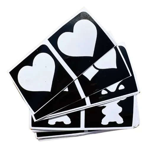 Set Stand Glitter Bar Brillos Stencil Brochas Gel