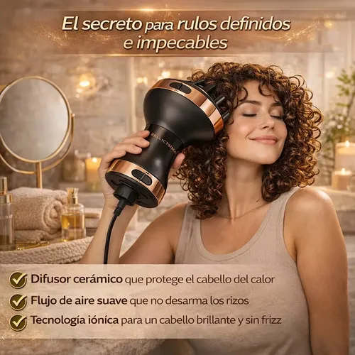 Secador Difusor Rulos Bellissima Diffon 700w Ceramic