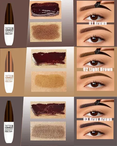 Gel Para Teñir Cejas Duatana 3 Colors Peel Off