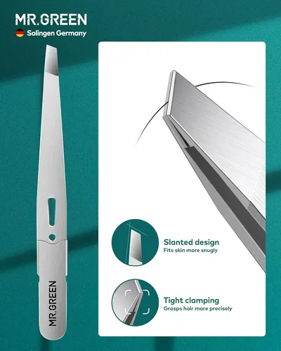 Pinza Profesional Precisión Para Cejas Mujer Hombre Negra