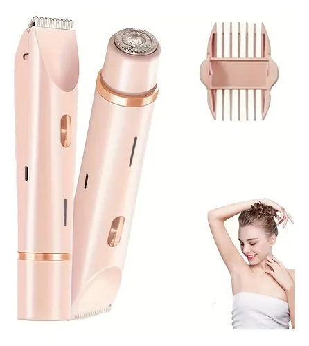 Rasuradora Eléctrica Mujer 2 En 1, Depiladora Usb Recargable