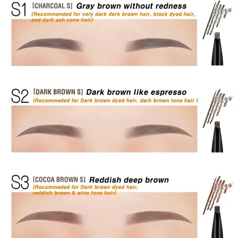 Bbia Lápiz De Cejas Auto Slim 7 Colores Con Fijador