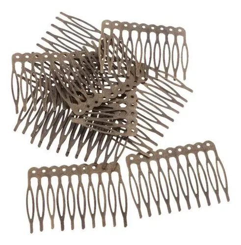 . 2x 10 Unids 5/10 Metal Alloy Hair Clip Craft Accessories
