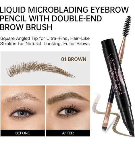 Lápiz Líquido Cejas Springsky Microblading 01 Marrón