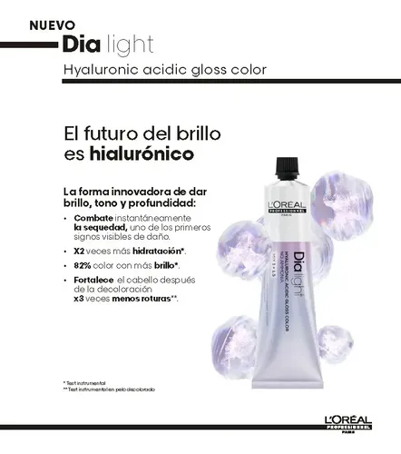 Tintura Loreal Dia Light Coloracion Sin Amoniaco Pomo 60ml