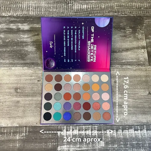 Paleta Sombras Rude Cosmetics Return of the Jet Book 4 35 Mate Satinado