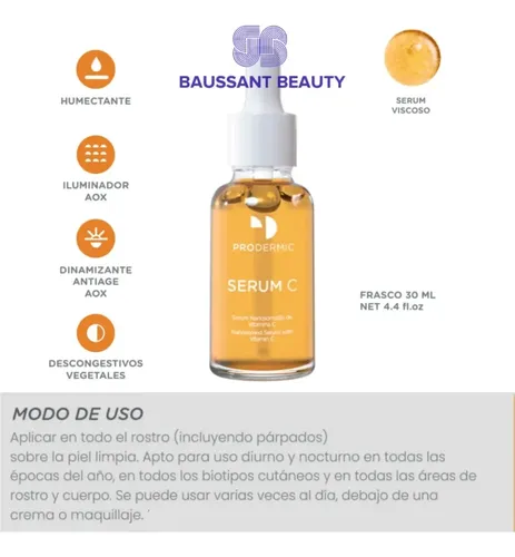 Serum C Nanosomado De Vitamina C Pura 30ml Prodermic