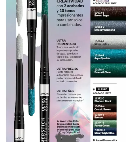 Delineador Retráctil Avon True Color Glimmersticks Tati