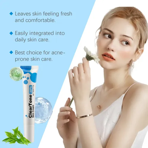 Crema De Cuidado Facial Amz, Suave Y Nutritiva Para El Acné