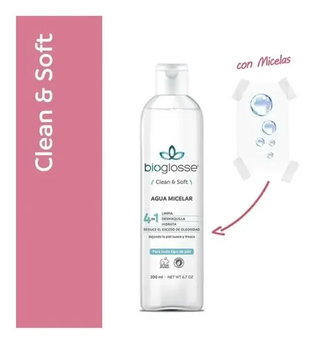 Agua Micelar Bioglosse Clean & Soft 200 Ml