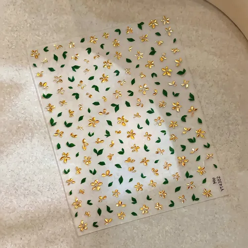 Arte De Uñas Calcomanías Para Uñas Con Diseño De Flores Dora