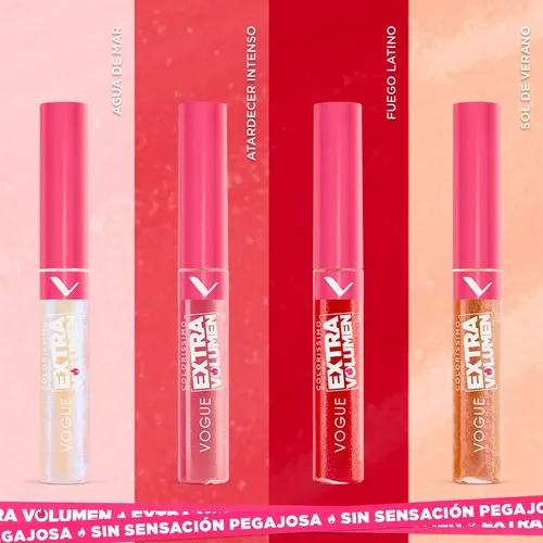 Labial Líquido Vogue Colorissimo Extra Volumen Sol De Verano