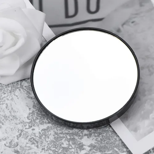 Espejo De Aumento 10x Con Ventosa Para Maquillaje Negro