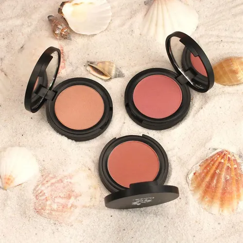 Rubor Baeblu Organic Kinzley 100% Natural En Polvo Compacto