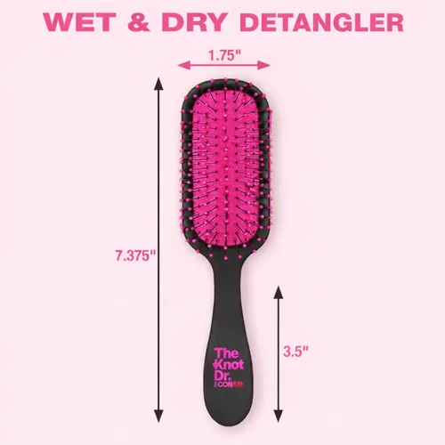 Cepillo De Pelo Conair The Knot Dr. Pro Mini Detangler Pink