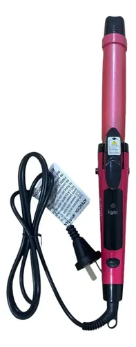 Planchita Y Buclera 2 En 1 Rosa Kanji Cable Giratorio