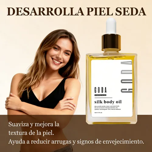 Aceite Corporal Silk Body Oil Para Mujer, Fórmula Hidratante