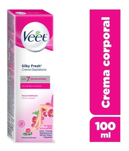 Veet Crema Depilatoria Corporal Piel Normal, Envase 100 Ml