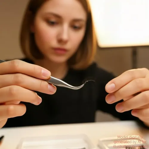 Pinzas 4 En 1 Acero Precisión Negro Para Cejas Y Puntos