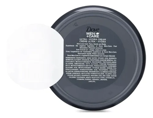 Crema Dove Men Hidratante Cuerpo Rostro Manos 4x75ml