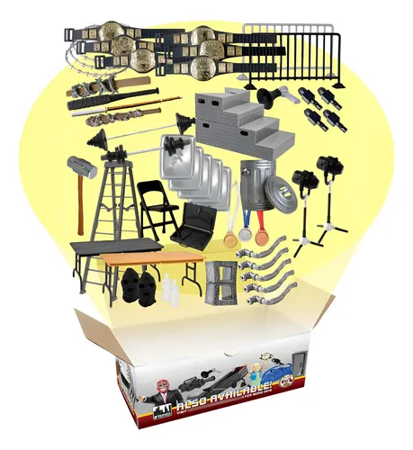 Kit De Accesorios Para Figuras De Lucha Libre 50 Piezas
