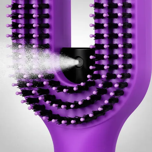 Cepillo Desenredante Antifrizz Con Spray 2 En 1 Atomizador