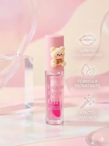 Brillo Labial Saniye Osito Kawaii Voluminizador Hidratante