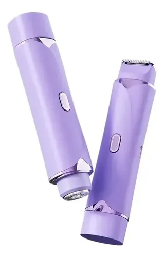 Depiladora Eléctrica Facial Y Bikini Portátil Morada